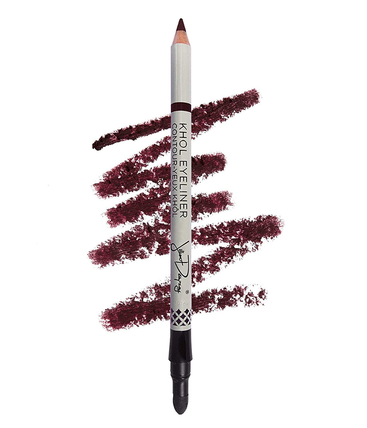Jillian Dempsey Khol Eyeliner: Clean, Waterproof Eyeliner Pencil with Built-In Smudger for Effortless Blending – Rich Pigment, Cruelty-Free, Deep Burgundy