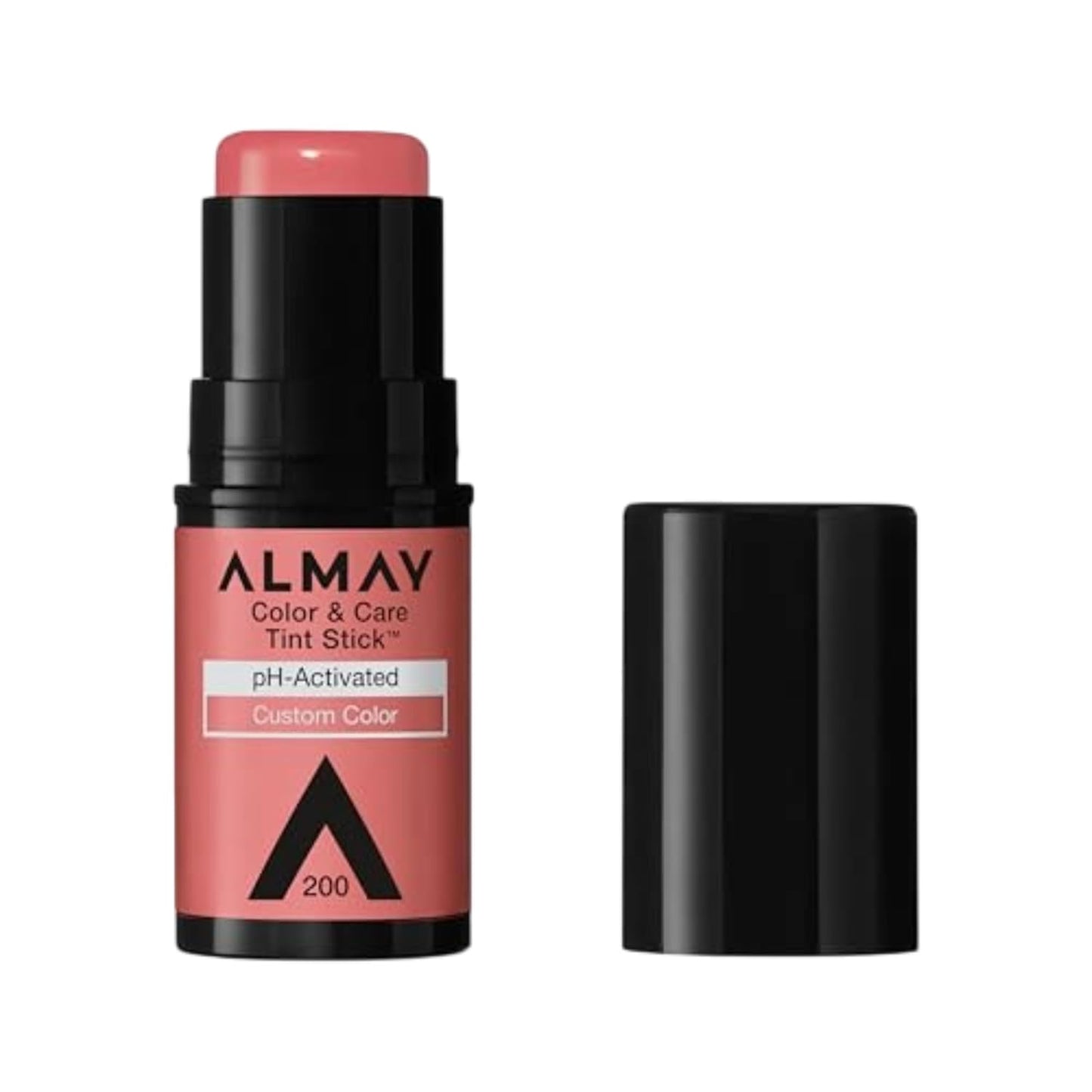 Almay Lip and Cheek Tint, Color & Care Tint Stick, Multi-Use Moisturizing Blush and Lip Color, Dewy Finish, 200 Coral Flush, 0.25 oz