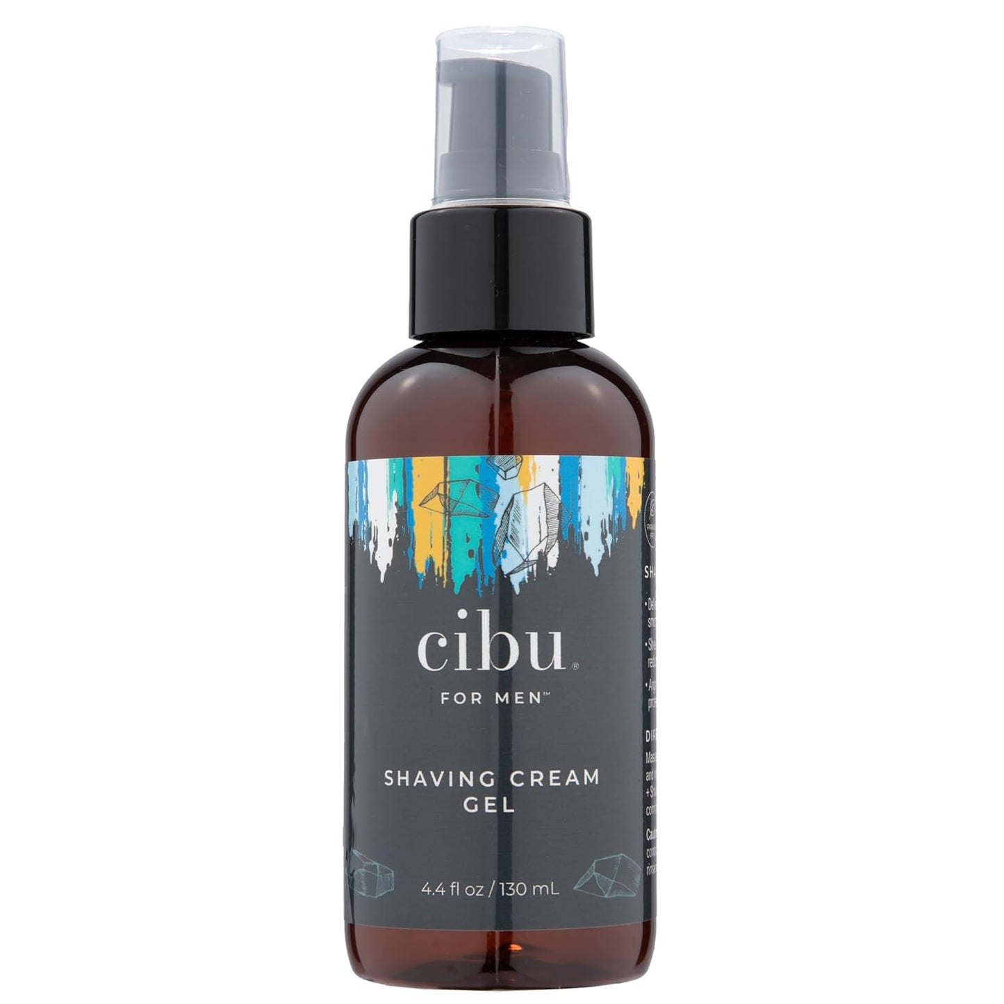 Cibu for Men Shaving Cream Gel 4.4 oz - Smooth Glide Shave Cream for Men with Shea Butter, Aloe, and Nourishing Oils to Protect Skin and Reduce Irritation