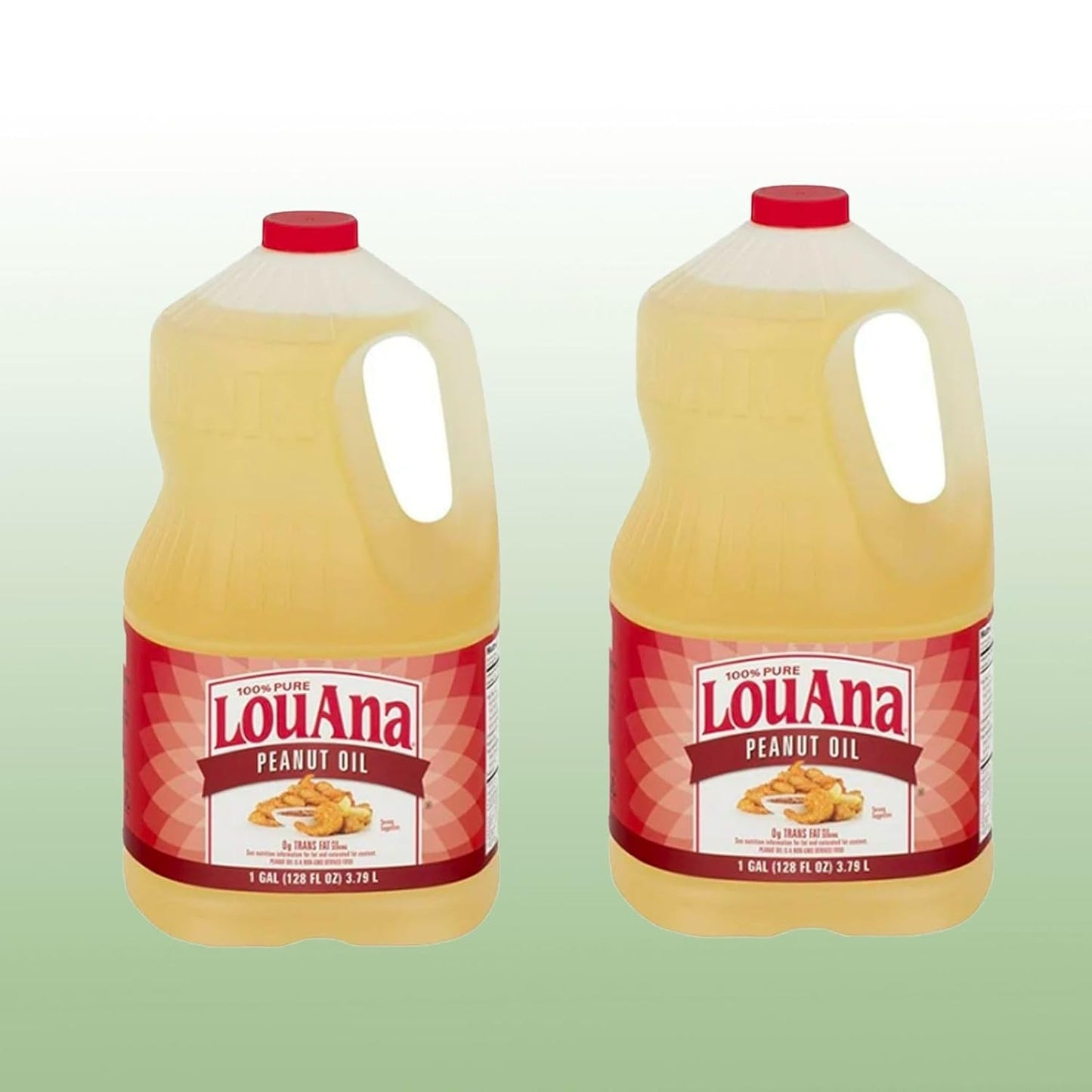 Pure Peanut Oil 1 Gallon (128 fl oz) Plastic Bottles 2 Pack