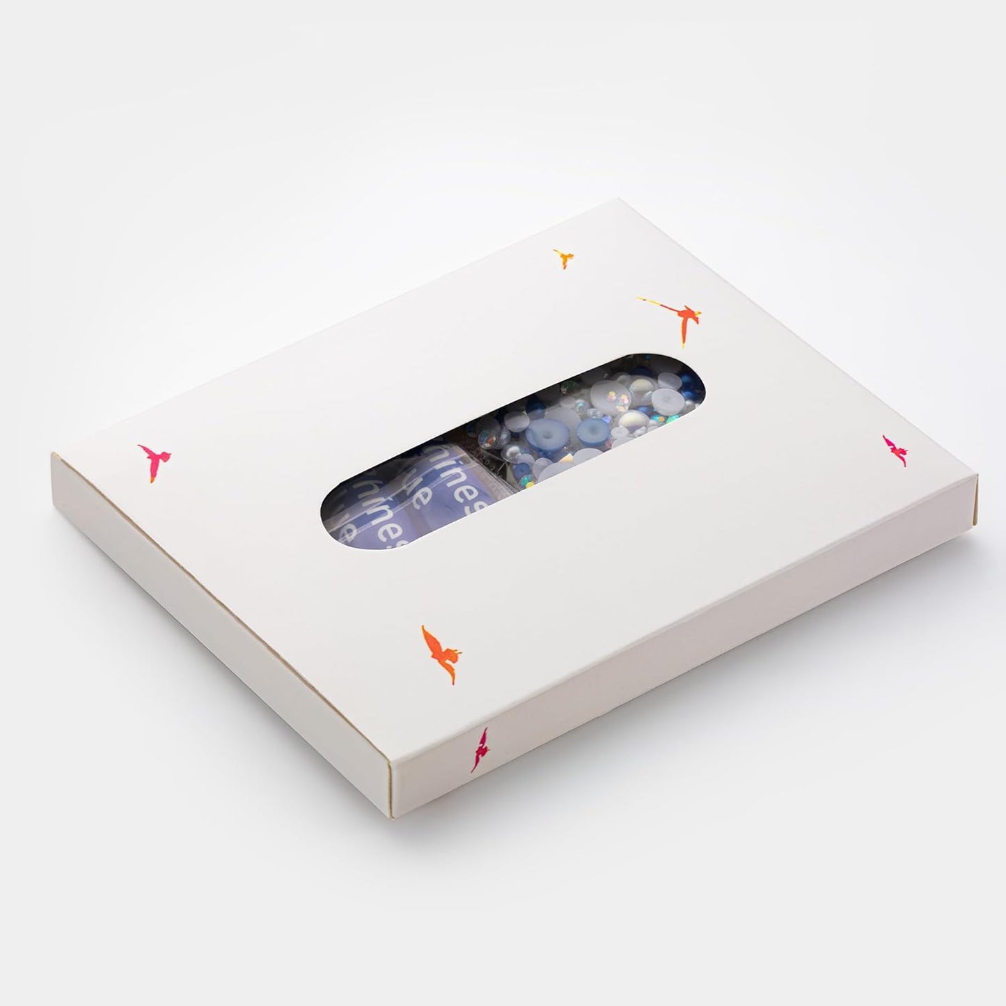 60g Blue White Pearls Rhinestones for Crafts Mixed Size 3mm-10mm AB Color Round Half Pearls Flatback Pearl Beads and Resin Rhinestones Set for Face Art with Gel