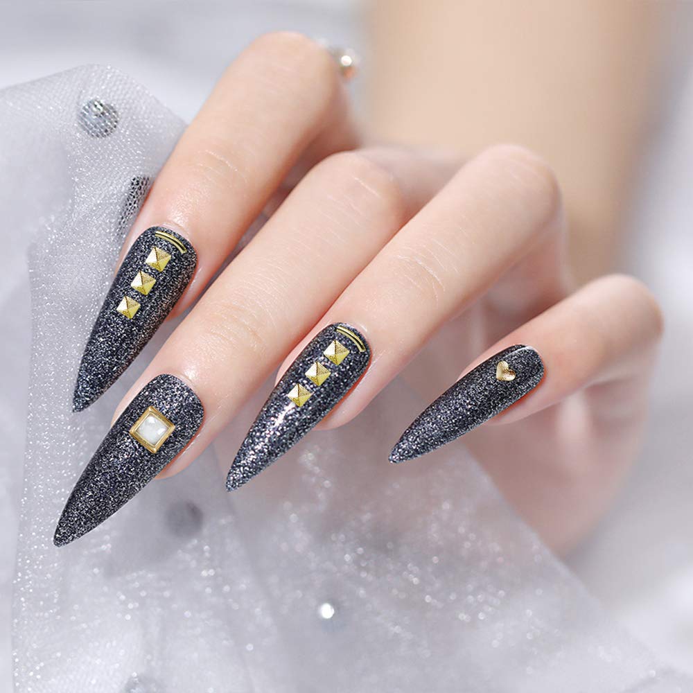 Artdone 12 boxes Nail Rhinestones,Nail Gems Nail Diamonds,Nail Art Studs Nail Crystals Nail Sequins for Nails Kit with 1 Tweezers and 3 Pen for Nail Art Supplies Accessories……