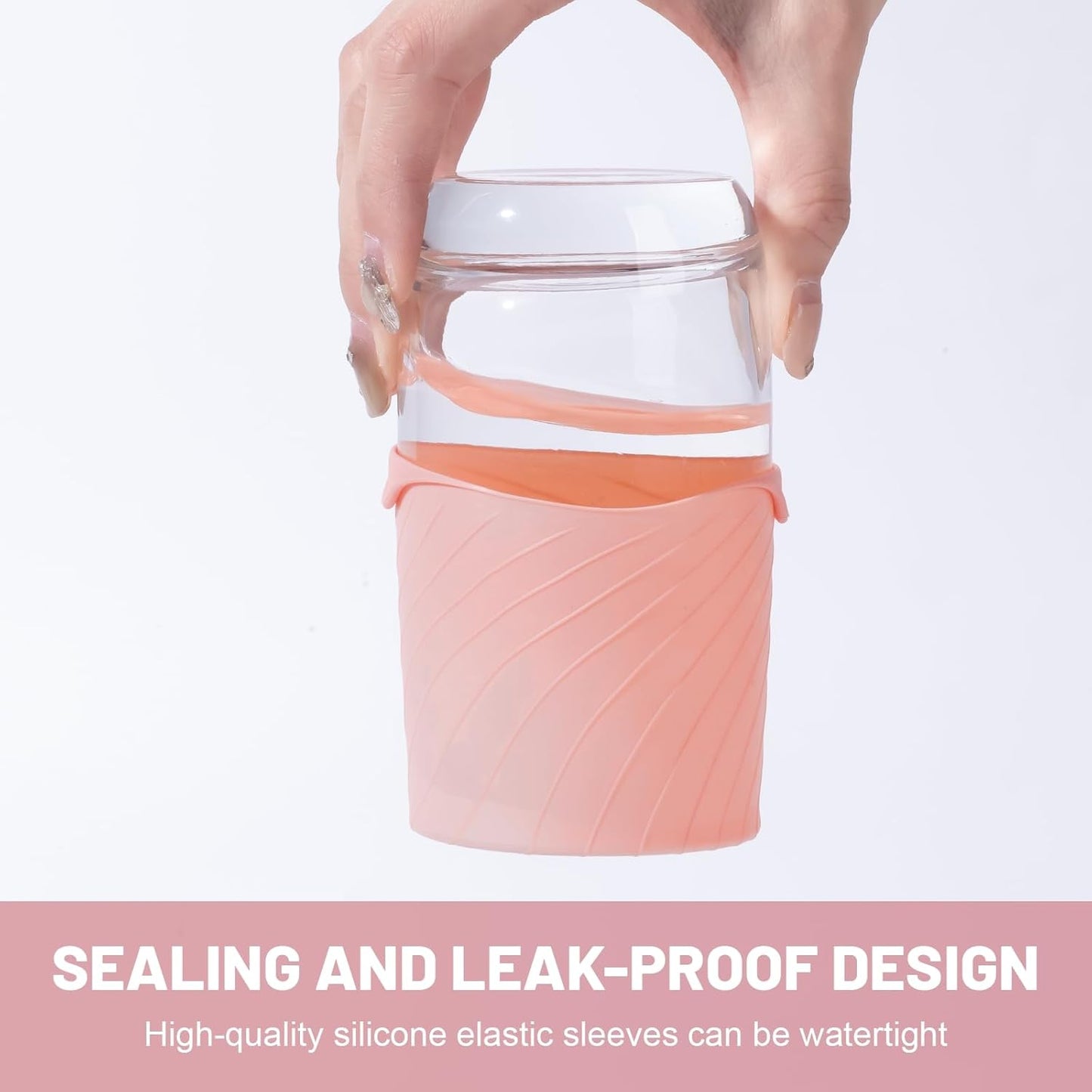 Bottle Covers for Travel, Leak Proofing, Travel Size Container Silicone toiletry sleeves, Leak Locks Travel Accessories for Shampoo Wash Body Bottles and other beauty and personal care(8pcs)