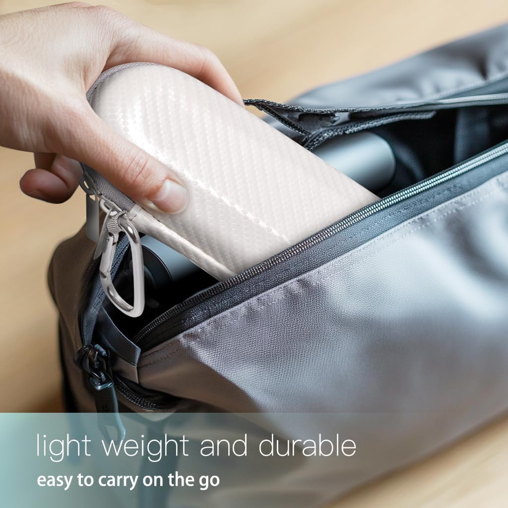 Nincha Hard Shell Electric Toothbrush Case - for Oral-B iO/Pro/Smart Series Bigger Size Travel Case Fits all Powered Toothbrushes and Accessories White