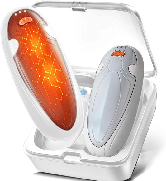 Hand Warmers Rechargeable 2 Pack,with Charging Case,14000mAh Electric Hand Warmer Reusable, 60Hrs Long Heating, Portable Pocket Heater Handwarmer for Women Men, Outdoor Camping, Ski Equipment