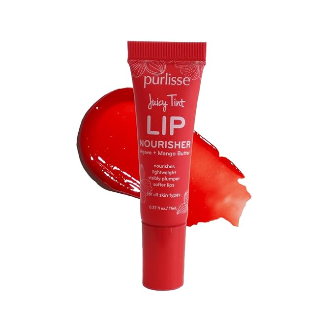 Purlisse Juicy Tint Lip Nourisher - Tinted Lip Moisturizer (Ruby Shine)