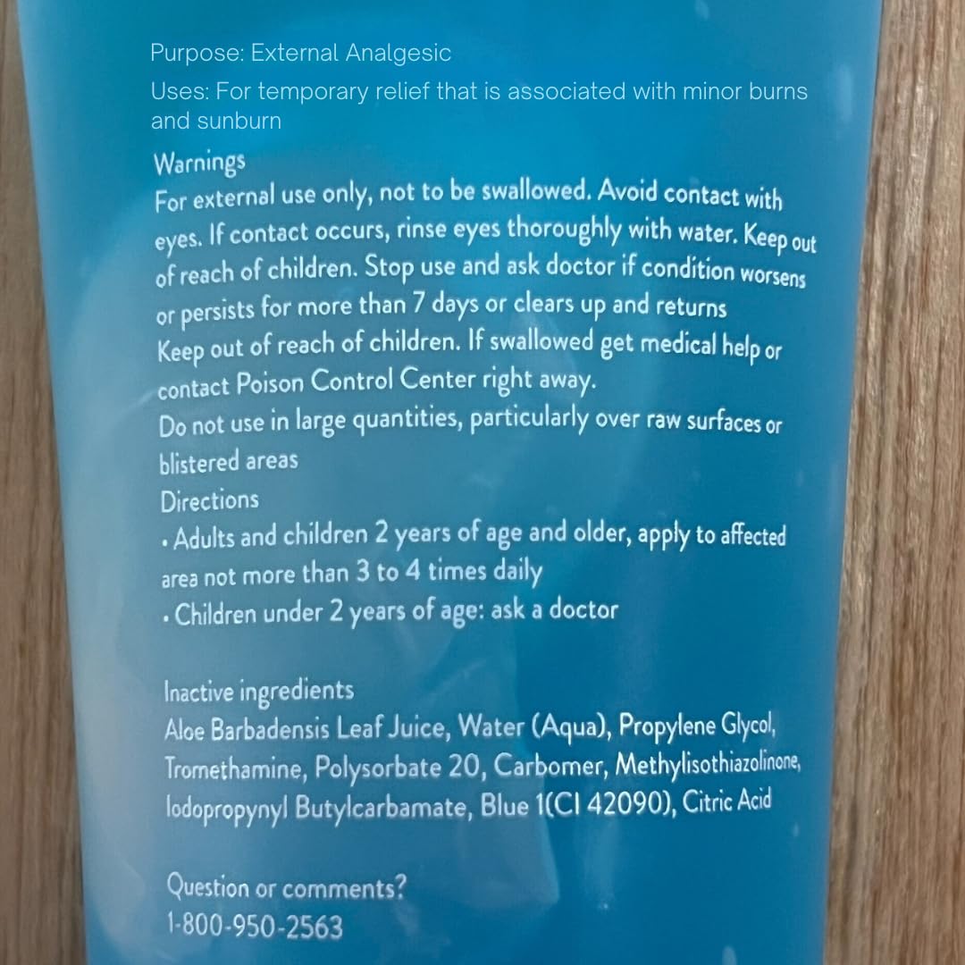 ALOE UP Ice Sunburn Relief Jelly - Pure Aloe Vera Gel Sunburn Relief for Adults & Kids, Aloe Vera Gel Face & Body, Natural Cruelty-Free Aloe Gel, Aloe Vera Gel Skin Lotion - 4 Oz (2pack)