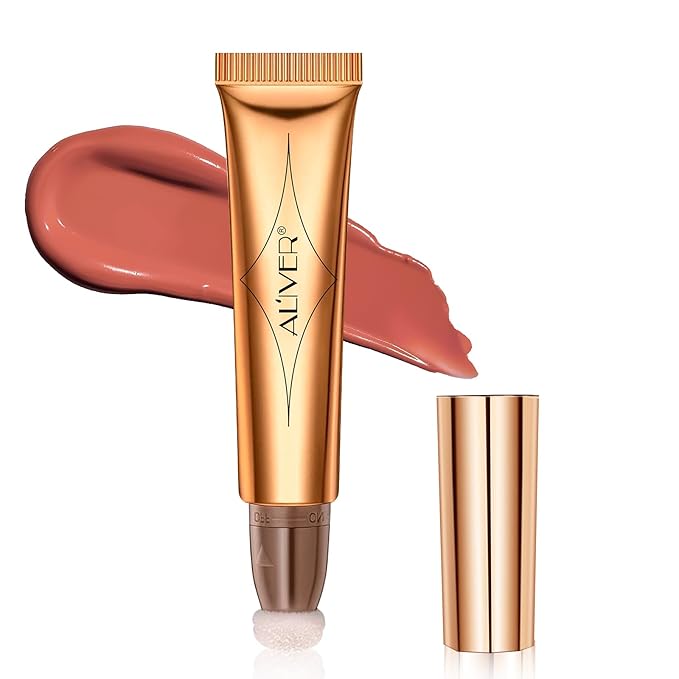 Blush Beauty Wand, Matte Face Blush with Cushion Applicator, Natural Silky Smooth Creamy Liquid Blush Wand, Lightweight Blendable Blush Stick for Cheek, Cruelty-free (Soft Rose)