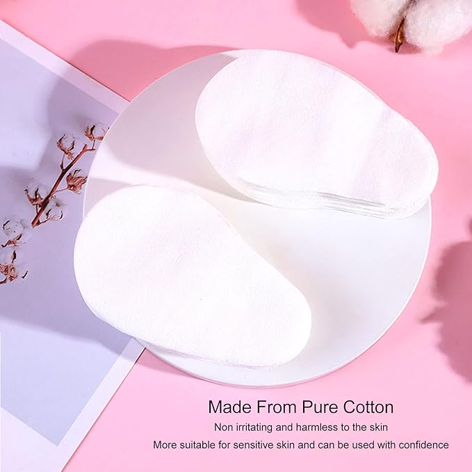 400pcs Disposable Eye Mask Paper, Moisturizing Pure Cotton DIY Sheet for Under Eye Dark Circles, Irritating DIY Eye Supplies