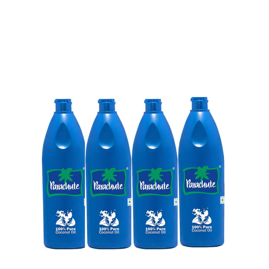 Parachute Coconut Oil| 100% Pure & Natural| Unrefined Coconut Oil| No Chemicals & Preservatives| Fresh Long Lasting Aroma| Untouched By Hands| 5.9 Fl oz | Pack of 4