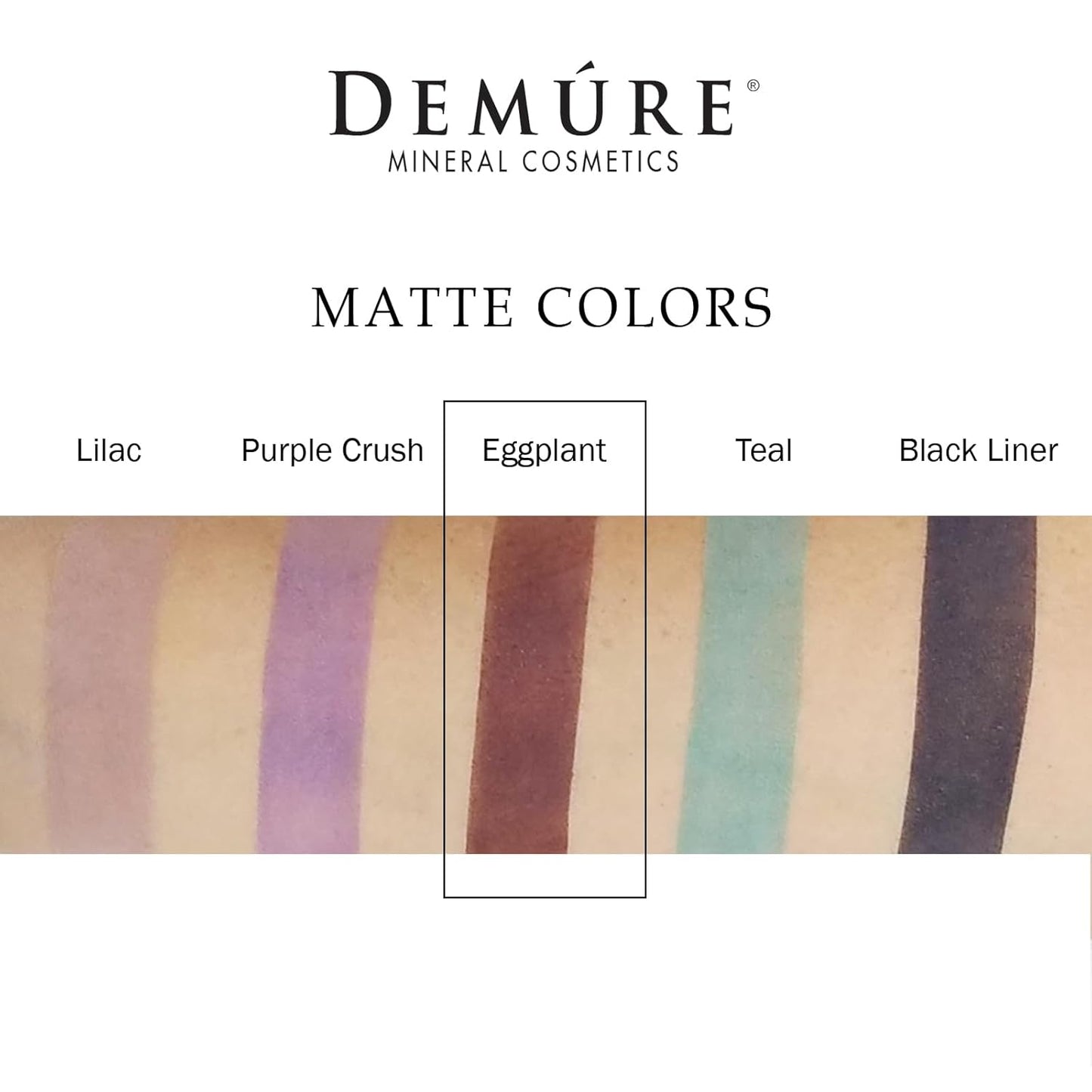 Demure Mineral Make Up (Eggplant) Eye Shadow, Matte Eyeshadow, Loose Powder, Eye Makeup, Professional Makeup