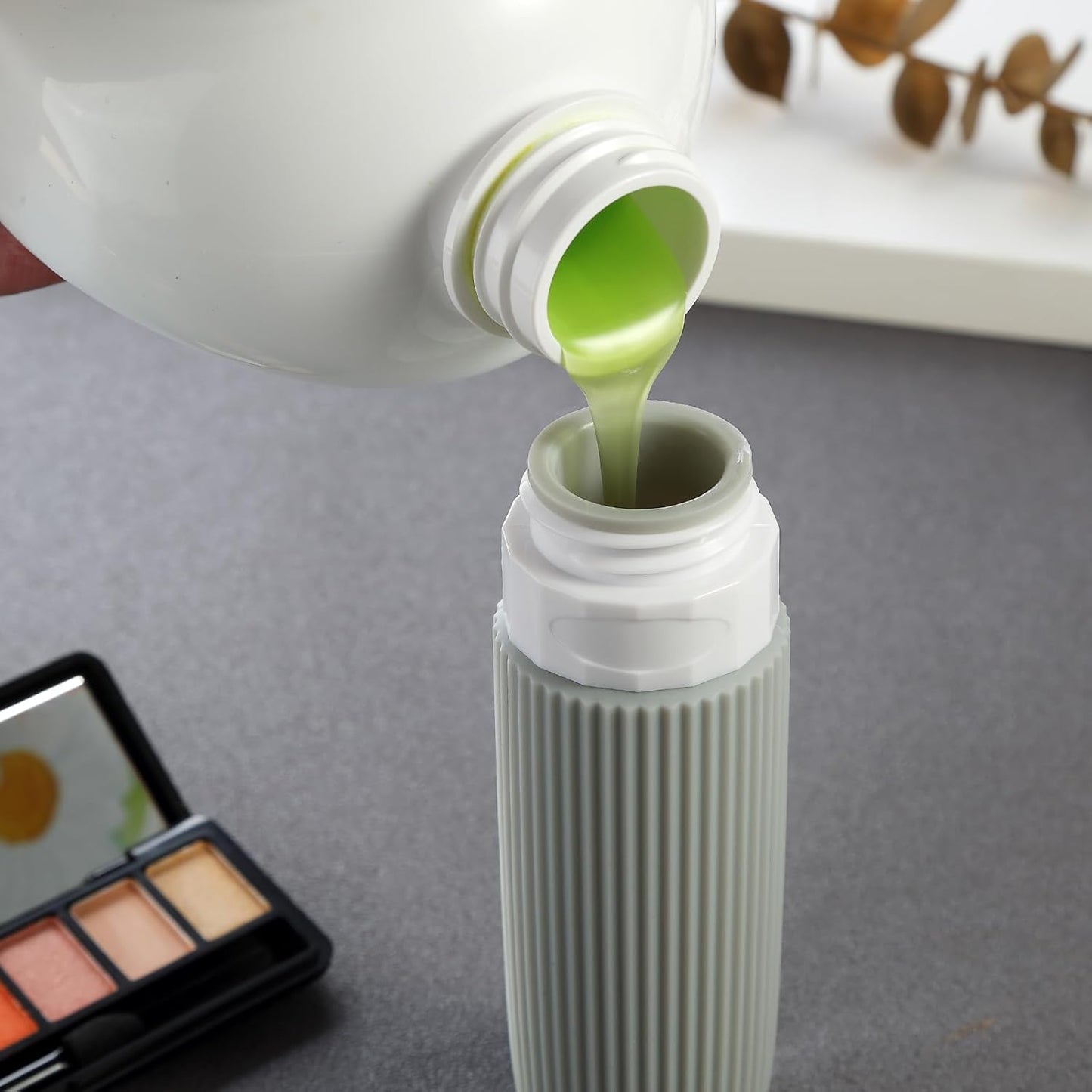 Travel Bottles for Toiletries, Tsa Approved 3oz Portable Travel Bottles, BPA Free Leak Proof Squeezable Silicone Travel Size Containers, Travel Accessories with Clear Toiletry Bag (4 Pack)