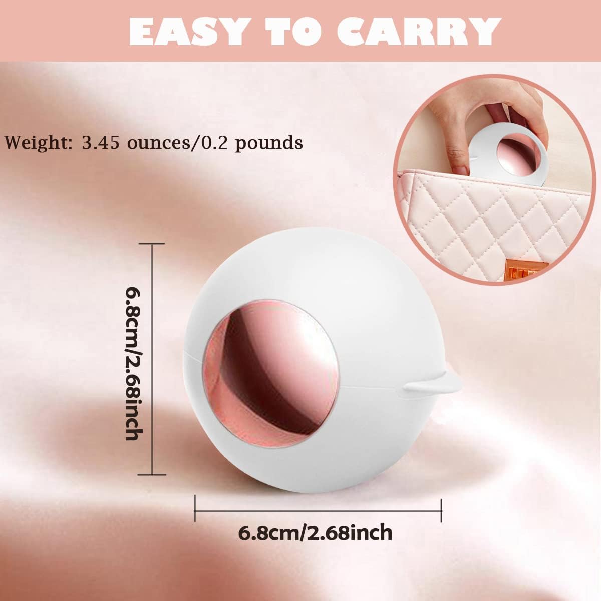 CALMTEE Reusable Gel Lint Roller Ball, Sticky Washable lint Roller Portable Small Dog Cat Pet Hair Lint Remover Tool for Clothes, Pocket Traveling Essentials