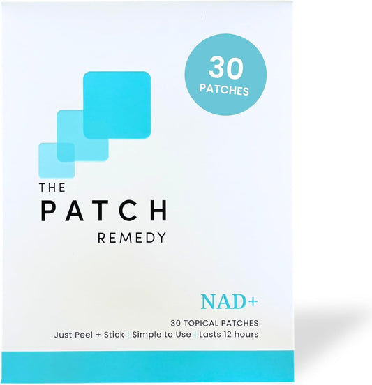 NAD+ Patch - NMN, Resveratrol, CoQ10, NAC, Astaxanthin, PQQ | 30 Patches