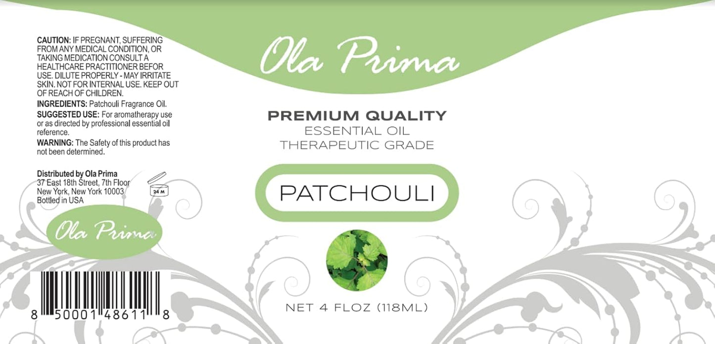 Ola Prima 4oz Patchouli Essential Oil
