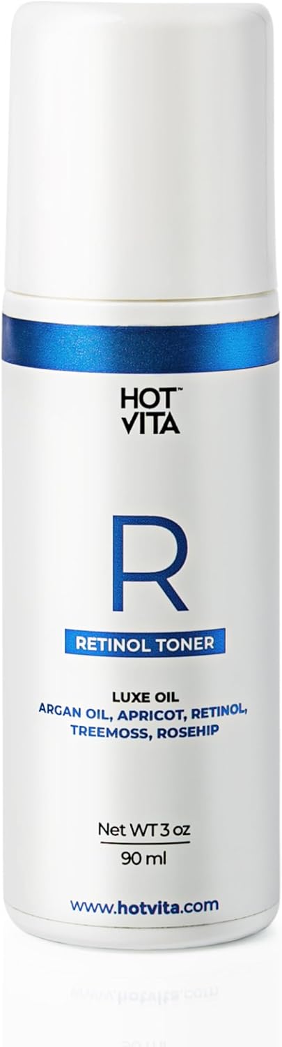 Hot Vita Retinol Body Toner - Nighttime Anti-Aging & Anti-Cellulite Formula to Tighten Skin, Smooth Complexion, & Enhance Radiance - Body Serum for Women - Made with Natural, Skin-Safe Ingredients