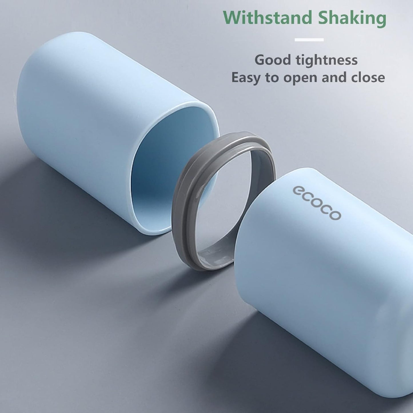 2PCS Toothbrush Travel Case,Multi-Function Portable Toothbrush Cover,Dustproof Toothbrush Holder,Suitable for Business Camping Travel or Daily Use(Pink+Blue)