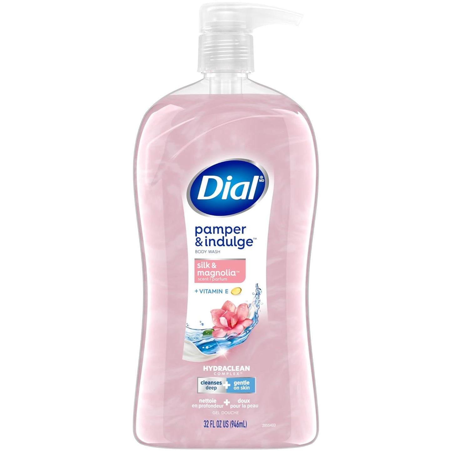 Dial Body Wash, Pamper & Indulge, Silk & Magnolia, 32 fl oz