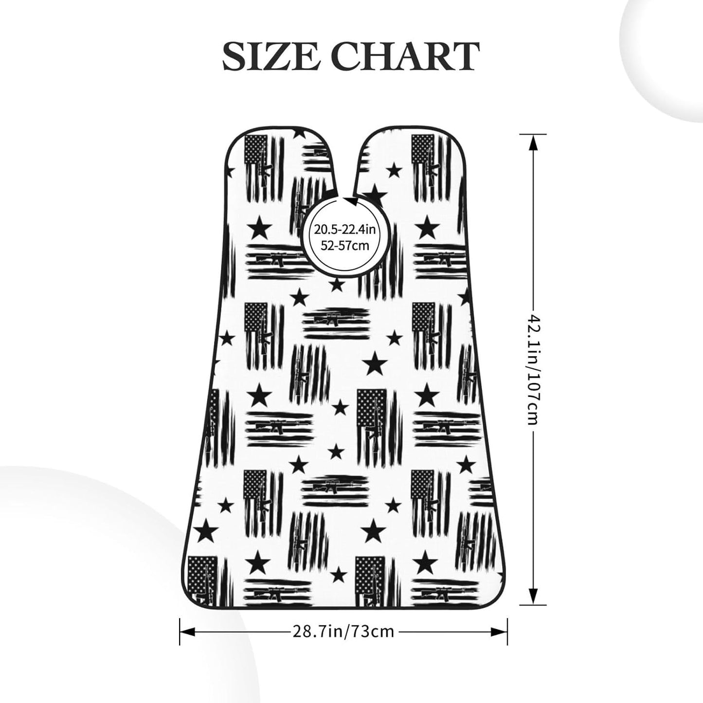 Men's Beard Maintenance Apron, Waterproof & Easy Clean, American Hunting Flag