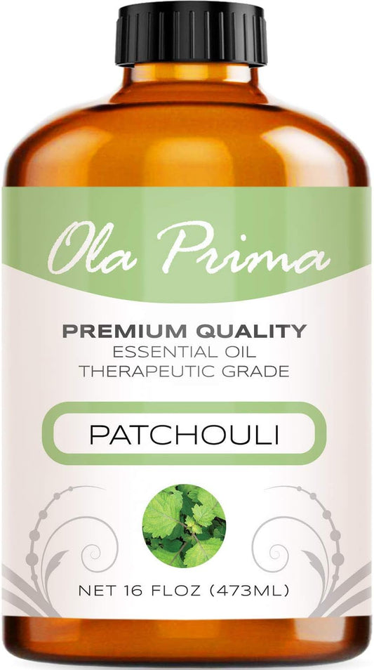 Ola Prima Oils 16oz - Patchouli Essential Oil - 16 Fluid Ounces