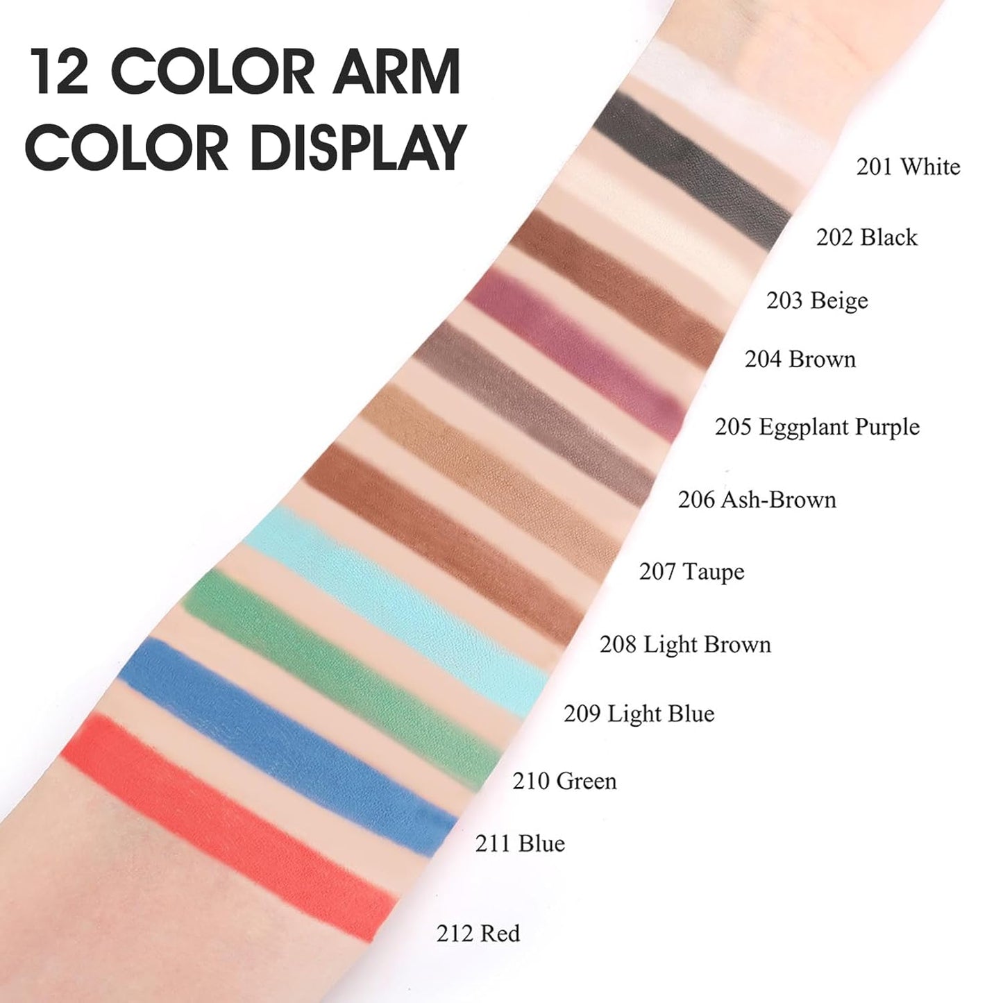 Single White Eyeshadow, Pressed Powder Matte Eye-Shadow Palette Make-up, Blendable Long Lasting High Pigment White Eye Makeup Halloween Paint & Face Body Paint