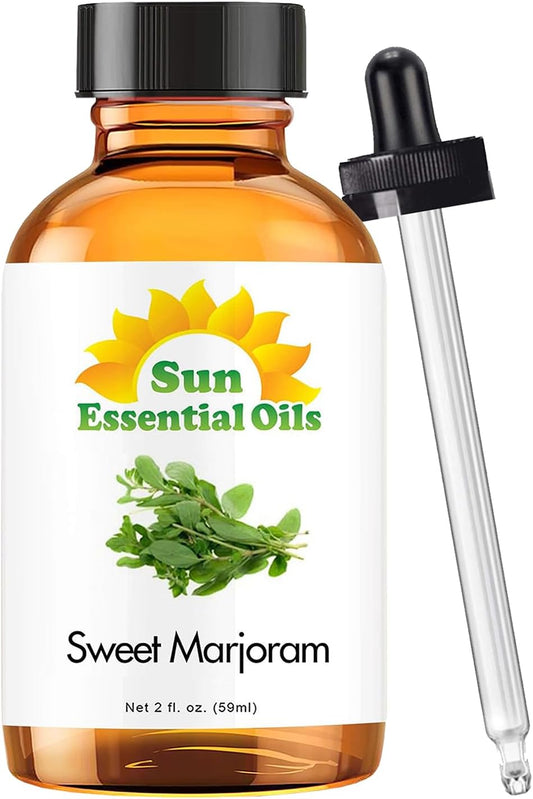 Sun Essential Oils Sweet Marjoram Essential Oil 2 oz – Aromatherapy Oil