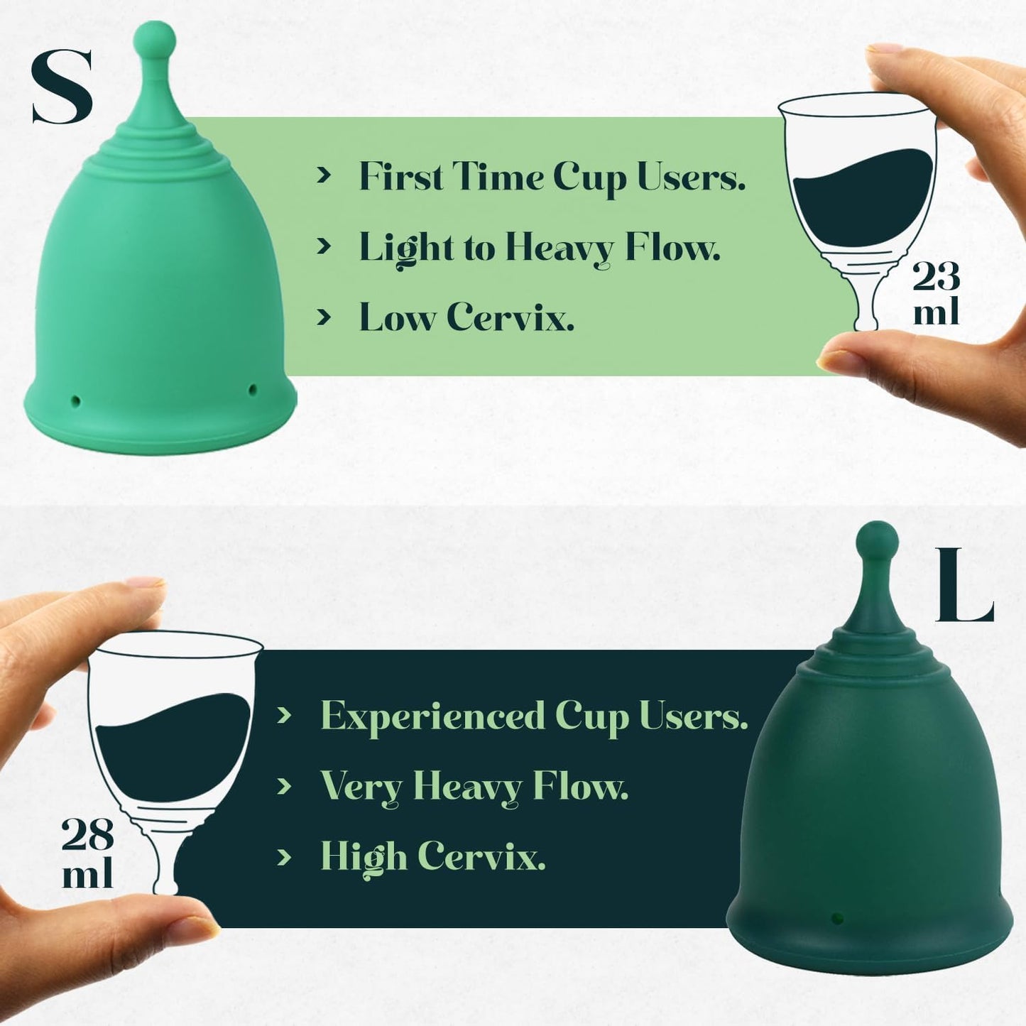 SHORDY Menstrual Cup and Steamer Sterilizer for Beginners Kit Set of 2 Period Cups (Small & Large) Electric Steam Sterilizer Cleaner for Easy Wash Heavy Flow Tampons Pads & Disc Alternative for Women