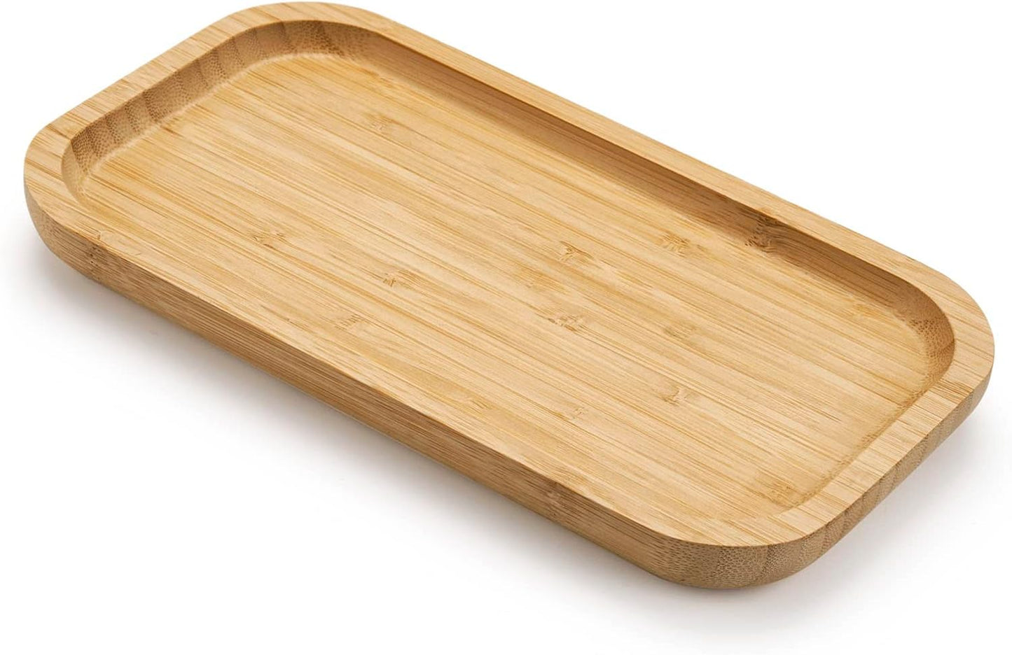 Bamboo Vanity Tray, Bathroom Counter Tray, Toilet Tank Tray, Bathroom Tray for Organizing and Home Decor, 9.8 x 5.5 x 0.8 inch