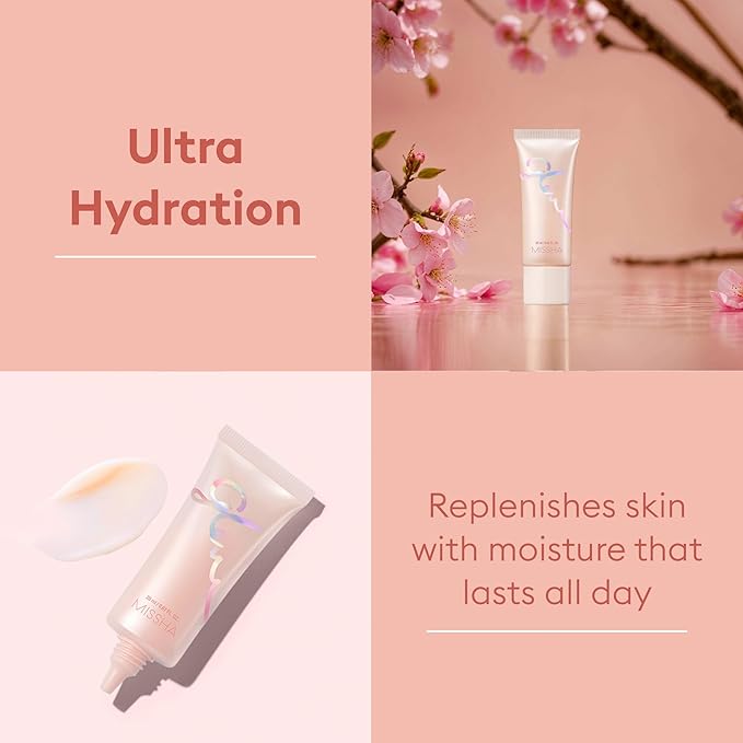 MISSHA Glow Skin Balm 0.68 fl oz/ 20ml, 4-in-1 Primer, Moisturizing Cream, Morning Pack, Luminizing Cream for a Flawless Natural Glow Glass Skin