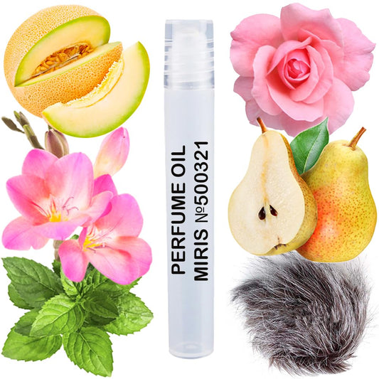MIRIS Perfume Oil No. 500321, Inspired by English Pear Freesia, Long-Lasting Women Roll-On, Rollerball 0.34 Fl Oz / 10 ml