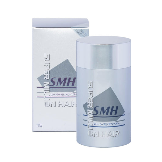SMH Hair Fibers MADE IN JAPAN – Instantly Conceals Thinning Hair –Long-Lasting – Sweat, Water & Wind Resistant – Hair Loss Solutions For Men & Women (Light Gray, 15g)