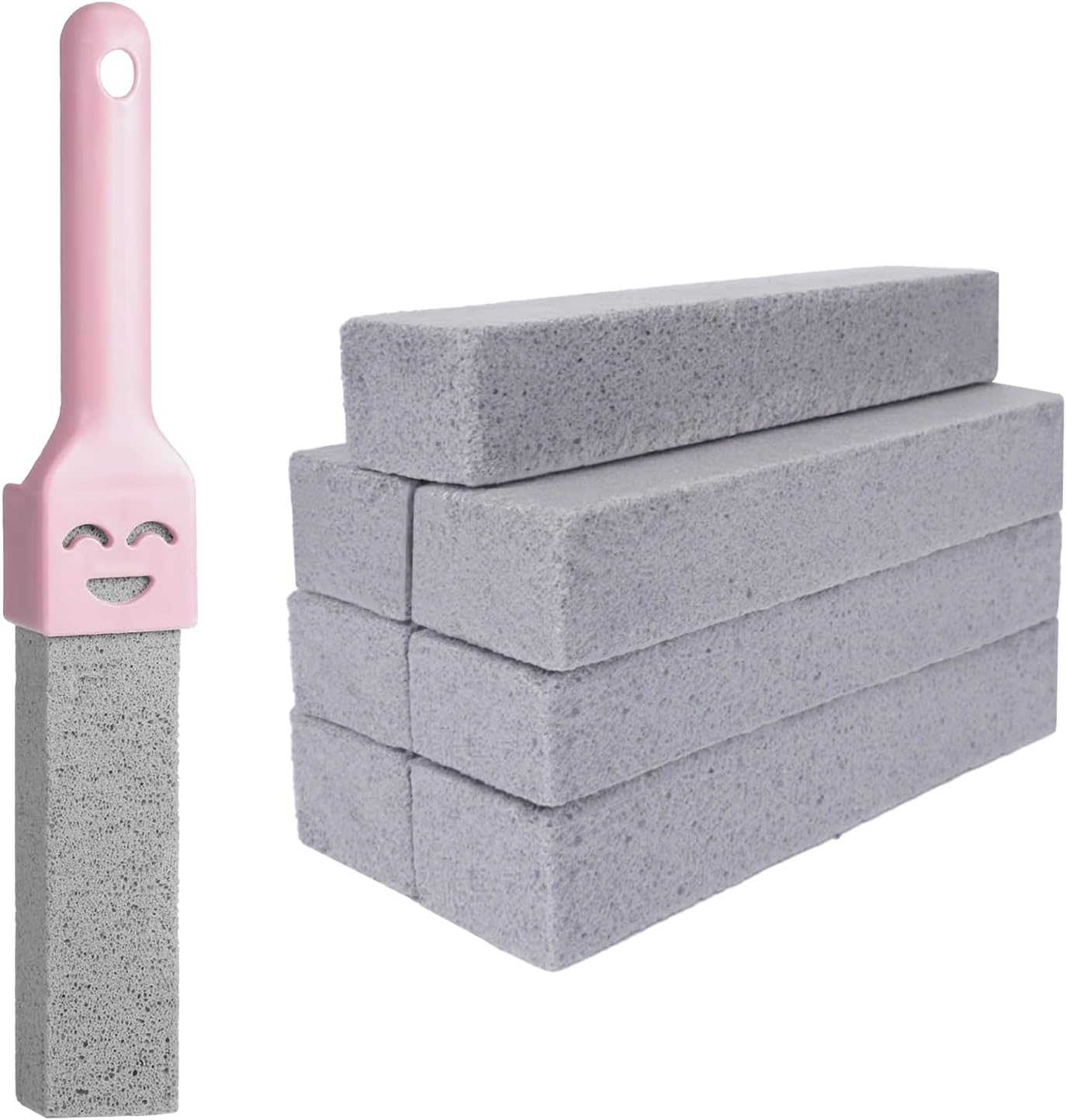 8 Pack Pumice Stone for Cleaning,Toilet Pumice Stone with Handle Stain Remover,Toilet Bowl Bathroom Pool Griddle Grill Stove Bathtubs Kitchen Sink Cleaners