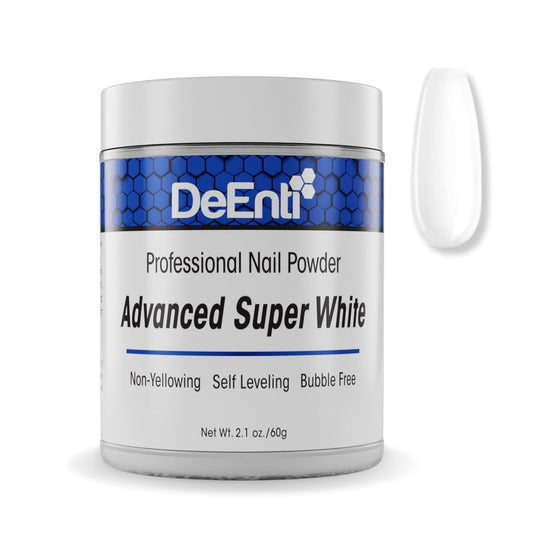 Acrylic Nail Powder, 2oz Bright White Acrylic Powder Dip for Nails, Long Lasting Salon Quality, Bubble Free Professional Manicures, Fake Nails, Carving & Extensions