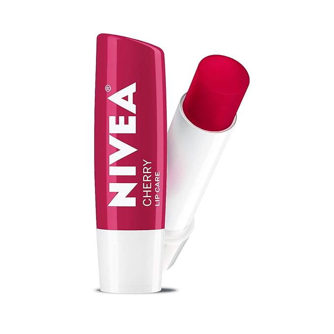 NIVEA Cherry Lip Care - Tinted Red for Beautiful, Moisturized Lips - .17 oz. Stick (Pack of 6)