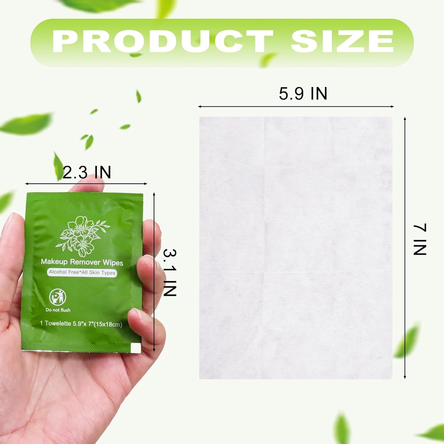 Makeup Remover Wipes Bulk Individually Wrapped,Travel Makeup Wipes Individual Makeup Remover Wipes Bulk Gentle Cleansing Makeup Remover Wipes for Face Cleansing Mascara Lipstick Travel Hotel (100)