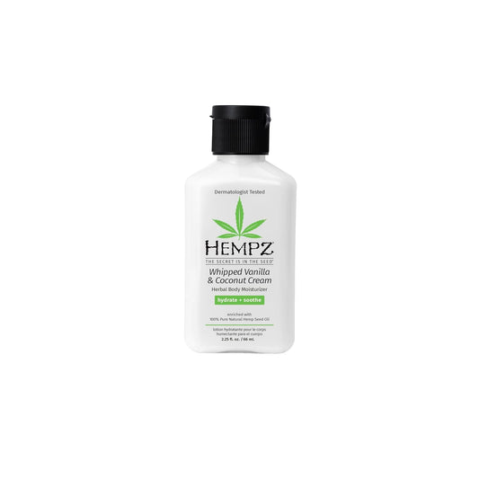 Hempz Mini Whipped Vanilla & Coconut Cream Body & Hand Lotion 2.25 oz.