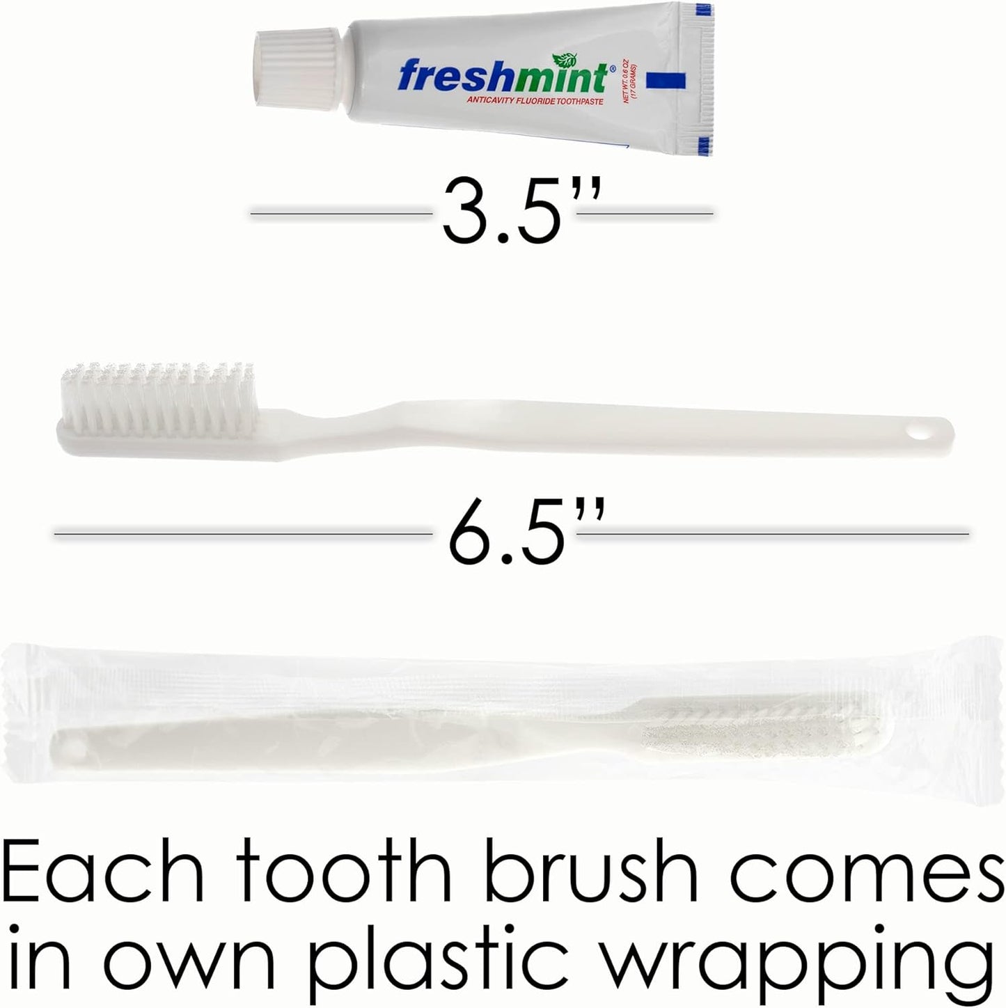 Moda West 96 Kits - Bulk Case of Wholesale Basic Toiletry Bathroom Kits for Men, Women, Travel & Charity, Shampoo, Toothpaste, Deodorant & More, Perfect for Homeless Shelters & Airbnb Donation