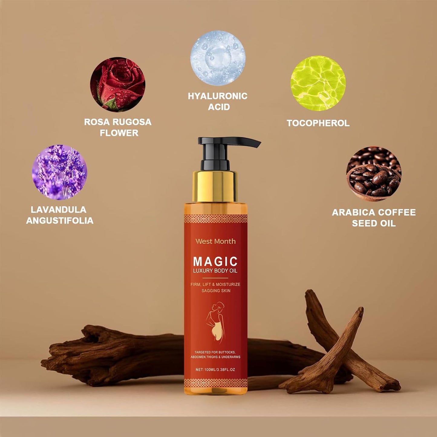 Magic Body Firming Oil 2025 New Luxury Original Body Oil Firm Tighten Intense Hydration and Skin Tightening for Full Body Care For All Skin Types