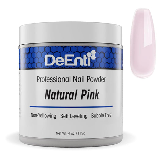 Acrylic Nail Powder, 4oz Natural Pink Acrylic Powder Dip for Nails, Long Lasting Salon Quality, Bubble Free Professional Manicures, Fake Nails, Carving & Extensions
