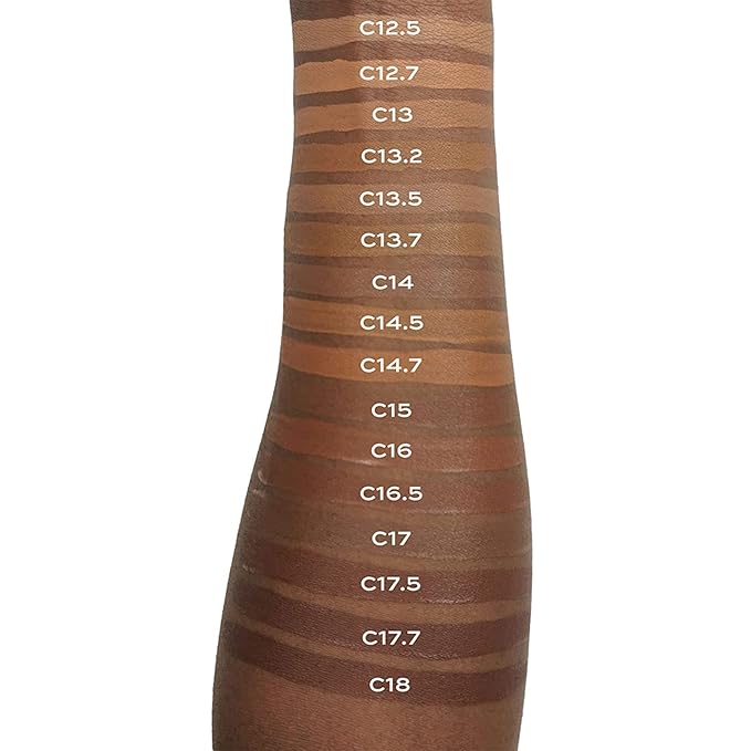Makeup Revolution Conceal and Define Concealer, Full Coverage & Matte Finish, C16.5 for Dark/Deep Skin Tones, Vegan & Cruelty-Free, 0.7 Fl Oz