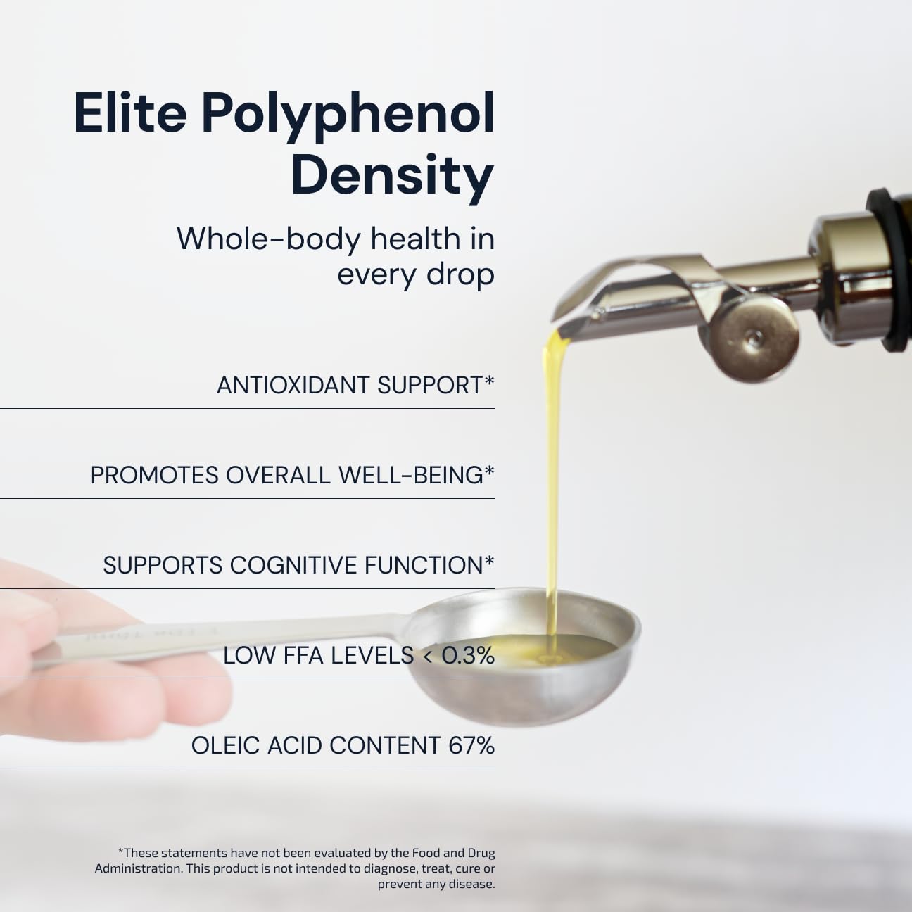 Blueprint by Bryan Johnson Olive Oil – Snake Oil- High Polyphenol Extra Virgin Olive Oil (400+ mg/kg) – Cold Pressed, Early Harvest, First Cold Press EVOO – Keto, Paleo, Non-GMO – 2 Pack - 750ml Glass Bottle