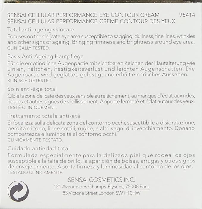 Kanebo Sensai Cellular Performance Eye Contour Cream, 0.52 Ounce