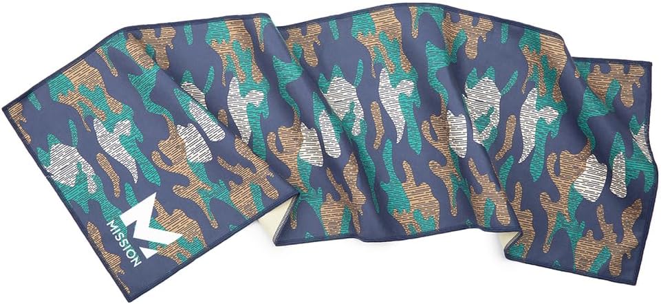 MISSION Original Cooling Towel - Soft, Durable Microfiber - Cools Up to 2 Hours - UPF 50 Sun Protection - Machine Washable