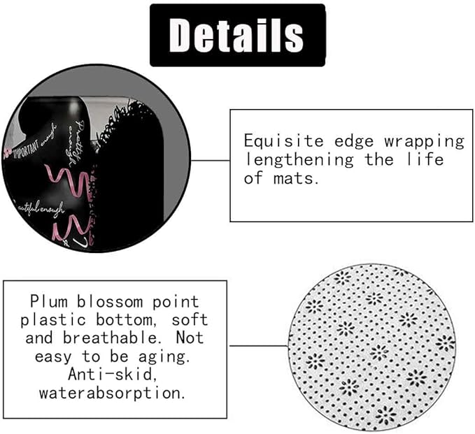 4PCS African American Black Girl Shower Curtain Set, Pink Eiffel Tower Sexy Black Woman Afro Girl Black and White Fashion Glam Modern Bathroom Decor, Non-Slip Bath Mat, Inspirational Gifts for Women