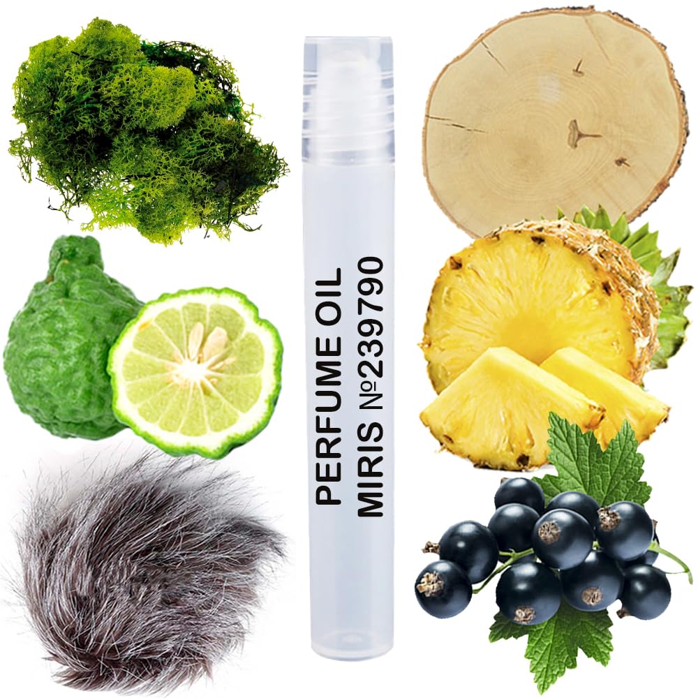 MIRIS Perfume Oil No. 239790, Inspired by Aventus, Long-Lasting Men Roll-On, Rollerball 0.34 Fl Oz / 10 ml