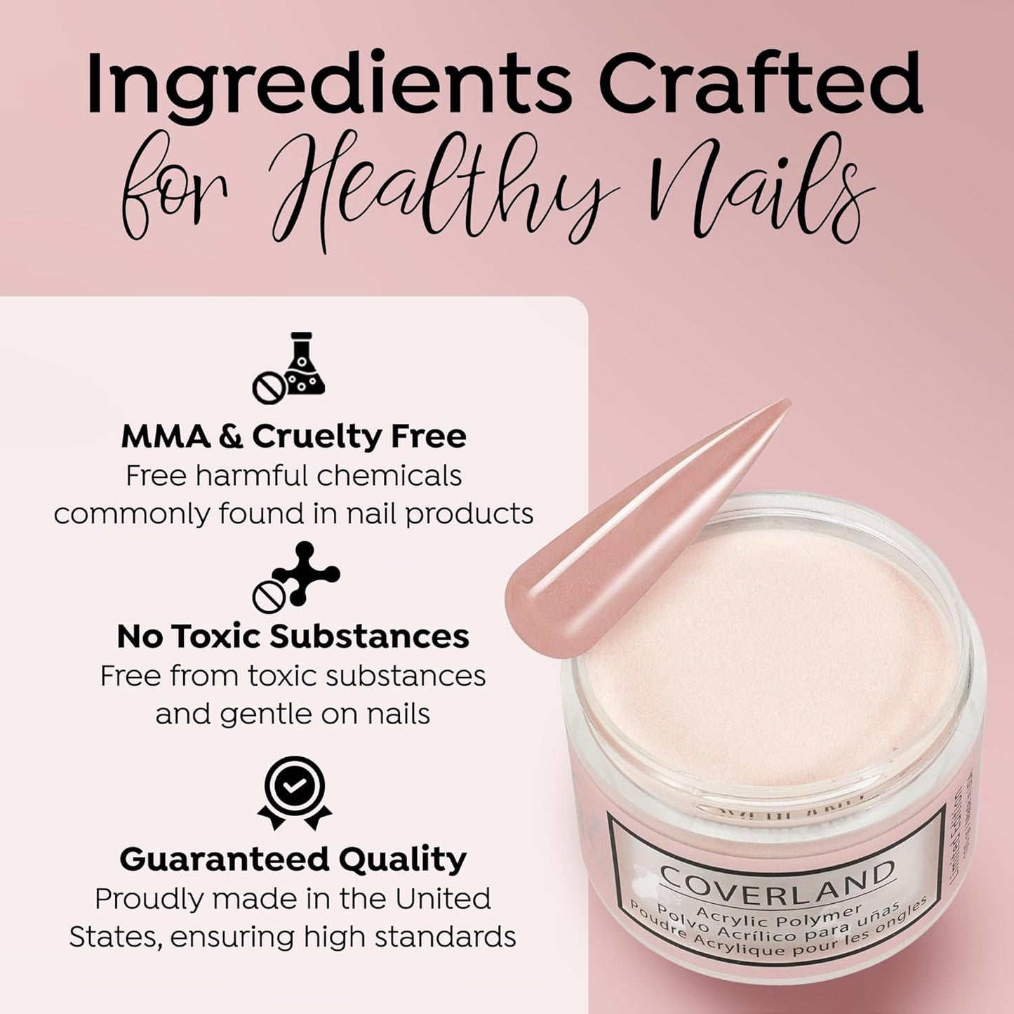 Coverland Acrylic Powder 3.5oz "Naked" - Limited Edition