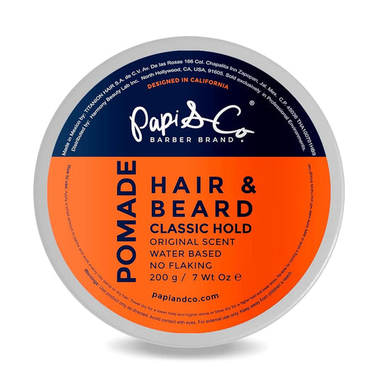 PAPI & CO. - Men's Pomade, Water Based Pomade, Classic Hold, 200 g