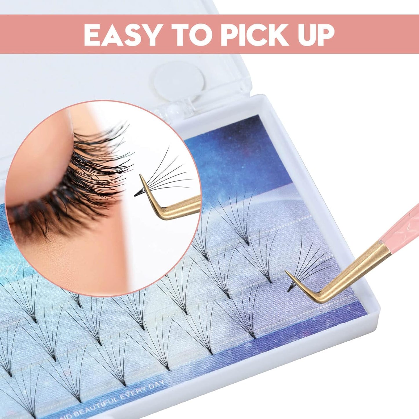 Ms.Queen 90 Degree Lash Tweezers for Eyelash Extensions, Precision Fiber Tip Grip Mega Volume Lash Tweezers