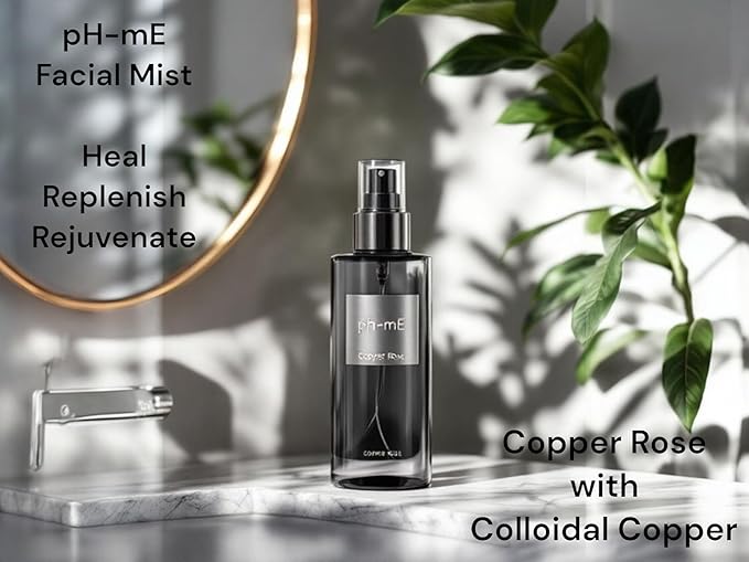Hydrating Face Mist, Copper Rose, Pure, Natural, Organic Ingredients Helps your Skin Reduce Wrinkles, Fine Lines, Inflammation, Acne, for Clear Beautiful Skin (3.4oz)