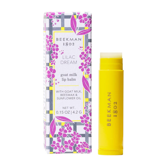Beekman 1802 Lilac Dream Lip Balm - 0.15 oz - Scented - Hydrates, Softens & Repairs - With Goat Milk, Beeswax & Sunflower Oil - Good for Sensitive Skin - Cruelty Free